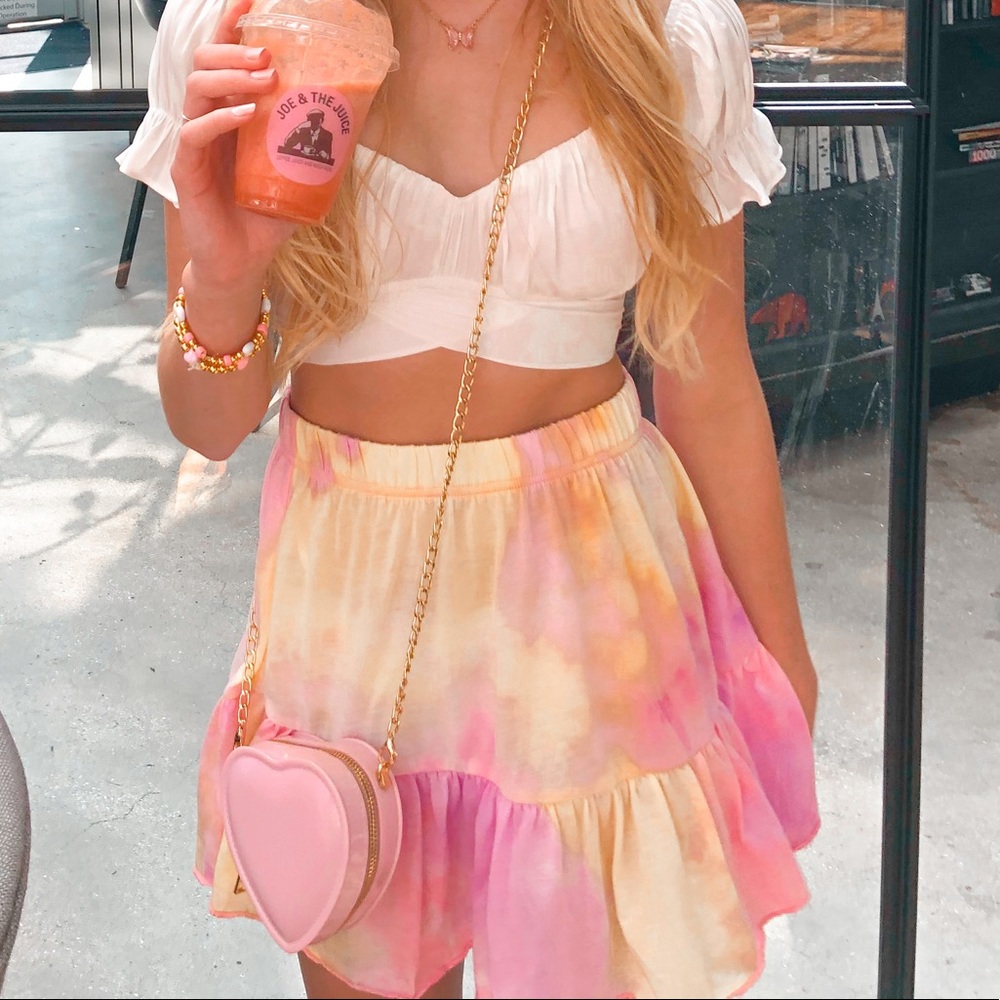 TIE DYE MINI SKIRT